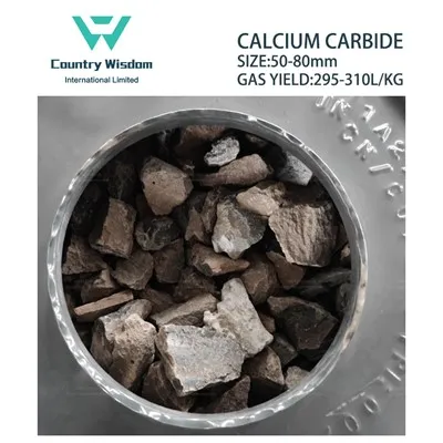 Kalcijev karbid 50-80mm Iskorištenje plina 295L/kg