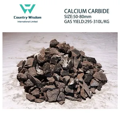 Kamen od kalcijevog karbida 50-80mm 50 kg ili bačva od 100 kg